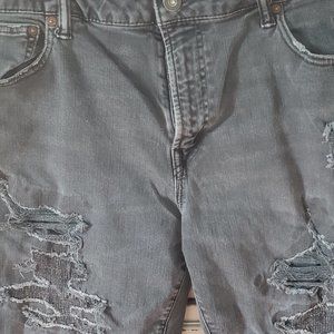 Men's black distressed look American Eagle Jeans
